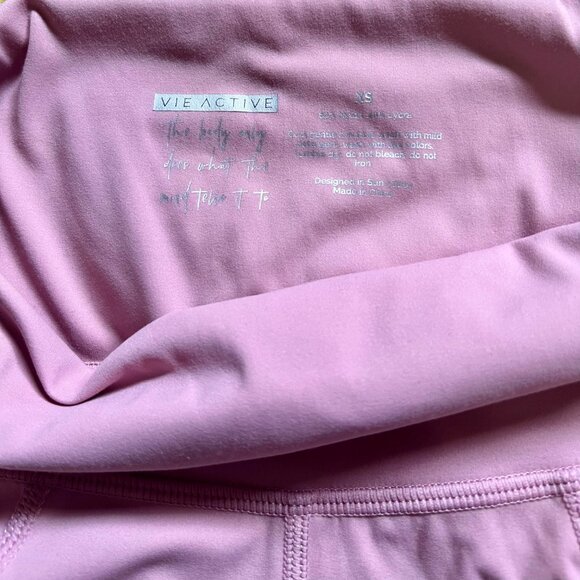 Vie Active - Lili 7/8 Mauve Orchid Leggings with Pockets - Picture 3 of 3